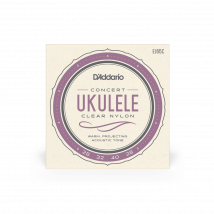 D'Addario Ej53c - Cordes Pour Ukulélé Nylon Noir - .028 - .036