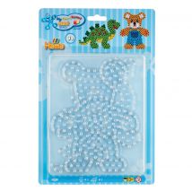 2 Plaques Ours Et Dinosaure - Maxi - Hama