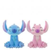 Lot De 2 Figurines Enesco - Lilo Et Stitch - Stitch & Angel Kissing