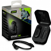 Shure Movemic One - Système Micro Cravate - Sans Fil - Avec Boîtier De Charge