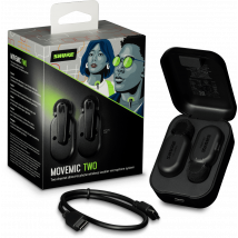 Shure Movemic Two - Système Micro Cravate - Sans Fil - Avec Boîtier De Charge