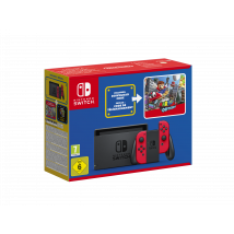 Console Nintendo Switch Rouge + Super Mario Odyssey (code De Téléchargement)