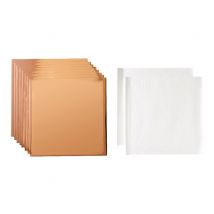 Lot De 8 Feuilles Transfert Foil Cricut - Or Rose - 30,5 X 30,5 Cm