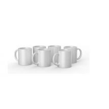 Lot De 6 Mugs Personnalisables Cricut - Céramique - Blanc - 340 Ml