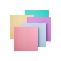 Lot De 10 Papiers Cartonnés Autocollants Cricut - Smart Paper - Couleurs Pastel - 33 X 33 Cm