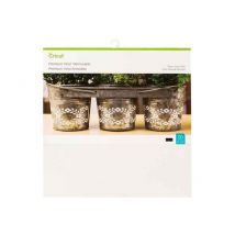 Lot De 20 Vinyles Amovibles Cricut - Smart Vinyl - Noir Et Blanc - 30 X 30 Cm