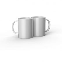 Lot De 2 Mugs Personnalisables Cricut - Céramique - Blanc - 425 Ml