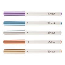 Lot De 5 Stylos Métalliques Cricut - Couleurs Assorties - Pointe Moyenne