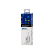 Lot De 2 Feuilles De Transfert Cricut Infusible Ink - Eclaboussures De Peinture Bleu - 11,4 X 30,5 Cm