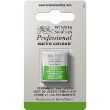 1/2 Godet - Peinture Aquarelle Winsor & Newton - Vert De Vessie Permanent N°503 - Extra Fine - Transparent