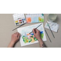 Lot De 12 1/2 Godets - Peinture Aquarelle Winsor & Newton Cotman Watercolour - Fine - Opaque