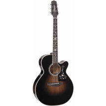 Takamine Ef450c-tt-bb - Guitare Électro-acoustique - Auditorium Cutaway - Black Burst