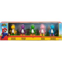 Pack De 5 Figurines Articulées Yoshi - 6 Cm - Jakks Pacific