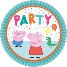 8 Assiettes Pepa Pig - Amscan