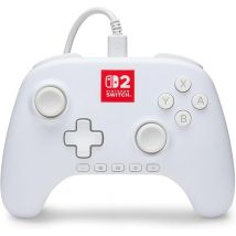 Manette Filaire Pour Nintendo Switch 2 Power A - Lumectra - Blanc