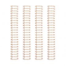 4 Anneaux De Reliure Rose Doré 1,58 Cm - We R - We R Memory