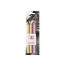 Set 6 Crayon Pastel Portrait - Conte à Paris