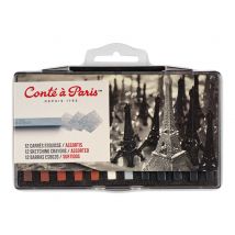 Conte A Paris - Crayon De Cire - Couleurs Assorties - Pack De 12 - Conte à Paris
