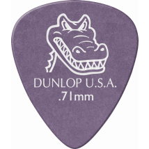 Dunlop Gator Grip 417p71 - Médiators 0,71 Mm - Violet - 12 Pièces