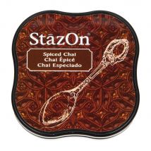 Stazon Midi - Tampon Encreur - Chai Épicé - 37 X 37 Mm - Tsukineko