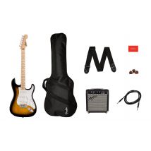 Squier Sonic Stratocaster - Pack Guitare Électrique + Amplificateur Squier Frontman 10g + Accessoires - Sunburst