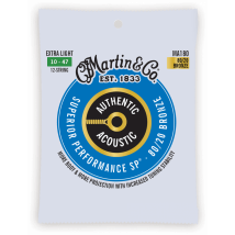 Martin & Co Ma180 Extra Light Authentic Acoustic - Cordes Pour Guitare Acoustique 80/20 Bronze - .010 - .047