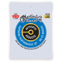 C. F. Martin & Co Authentic Acoustic Sp Ma190 - Cordes Pour Guitare Acoustique - Bronze 80/20 - Light