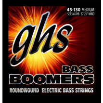 Ghs Bass Boomers Medium 5mdyb - Cordes En Acier Nickelé Pour Guitare Basse 5 Cordes - 45-130