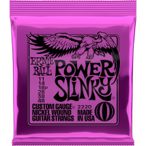 Ernie Ball 2220 Power Slinky - Cordes En Nickel Pour Guitare Éléctrique - .011 - .048