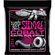 Ernie Ball Slinky Cobalt Super Light - Cordes En Cobalt Pour Guitare Basse - 45-100