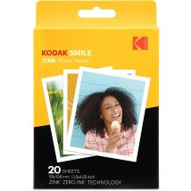 Pack De 20 Feuilles De Papier Photo Instantané Kodak Smile +