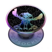 Pop Grip Stitch Enamel Oil Slick Popsockets - Lilo Et Stitch - Noir