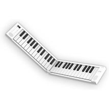 Piano Pliable Portable Carry On - 49 Touches - Blanc