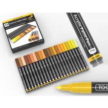Lot De 22 Marqueurs Acrylique 0.7 Mm - Tooli-art - Jaune