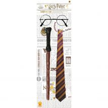 Set D'Accessoires Harry Potter - Lunettes + Baguette + Cravate - Rubie's