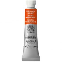 Tube De 5 Ml - Peinture Aquarelle Winsor & Newton - Orange Transparent N°650 - Extra Fine - Transparent