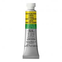 Tube De 5 Ml - Peinture Aquarelle Winsor & Newton - Citron Sans Cadmium N°898 - Extra Fine - Opaque