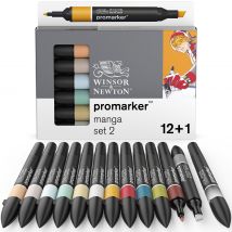 Set 12 Promarker + 1 Blender Offert - Manga 2 - Winsor & Newton