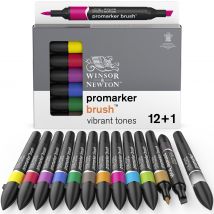 Set 12 Brushmarker Winsor & Newton - Tons Vibrants