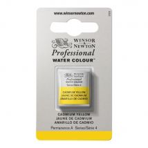 1/2 Godet - Peinture Aquarelle Winsor & Newton - Jaune De Cadmium N°108 - Extra Fine - Opaque