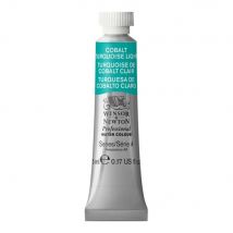 Tube De 5 Ml - Peinture Aquarelle Winsor & Newton - Turquoise Cobalt Clair N°191 - Extra Fine - Semi-opaque