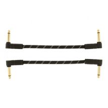 2 Patch 15cm Tweed Noir Deluxe Deluxe Cables