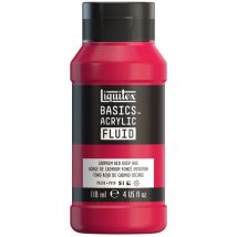 Peinture Acrylique - Basic Acrylic Fluid - Liquitex - 118 Ml - Rouge Cadmium Teinte Foncée - 311