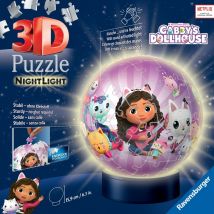 Puzzle 3d Ball 72 Pièces Illuminé - Gabby's Dollhouse - Ravensburger