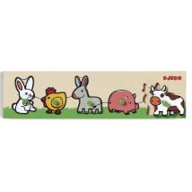 Farm'n'co - Puzzle En Bois - 5 Pièces - Djeco