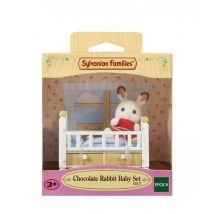 Le Bébé Lapin Chocolat Et Lit - Sylvanian Families - 5017