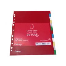 Lot De 12 Intercalaires A4+ - Polypropylène - Cultura