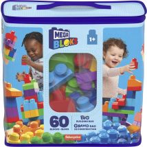 Mega Bloks - Sac Medium Classique 60 Briques - Briques De Construction - 12 Mois Et +