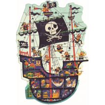 Puzzle 36 Pièces - Le Bateau Des Pirates - Djeco