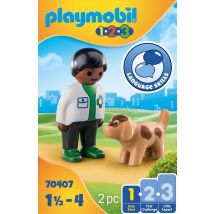 Vétérinaire Avec Chien - Playmobil Junior